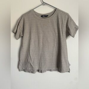 The North Face Light Gray Striped Shirt